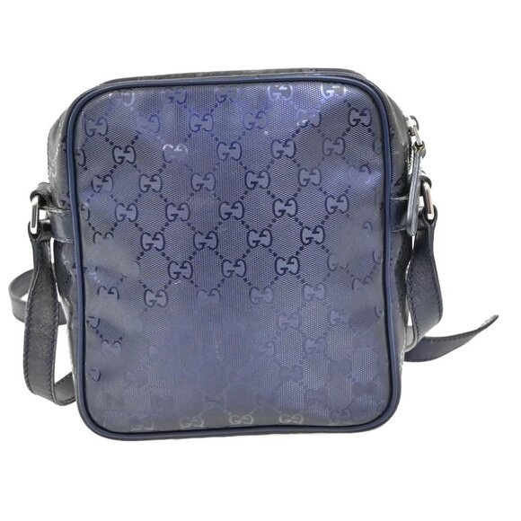 GUCCI Imprime GG Pattern Crossbody Shoulder Bag PVC Leather Purple - Picture 10 of 13